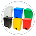 Lixeira com pedal 80l bralimpia
