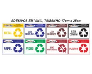 Adesivos para COLETA SELETIVA - Unidade
