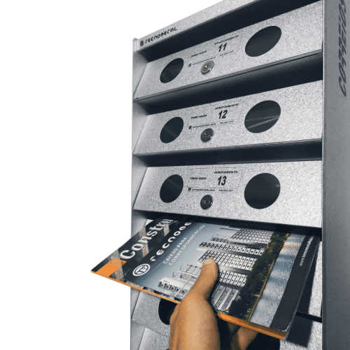 Caixa de correio colmeia alumínio para revistas Caixa de correio colmeia alumínio para revistas