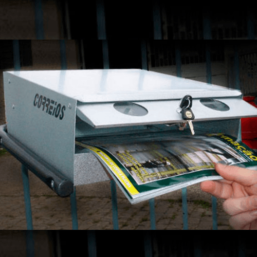 Caixa de correio alumínio para grade Caixa de correio alumínio para grade